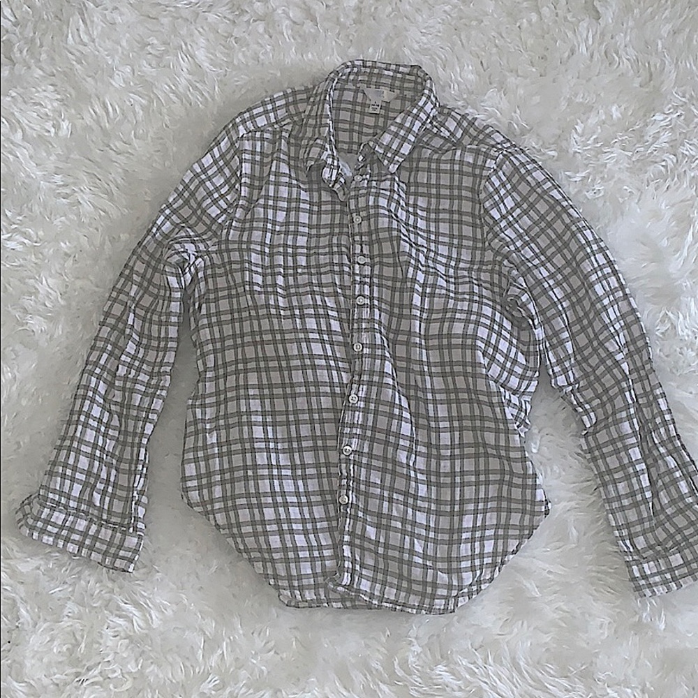 Unisex Plaid Button Down